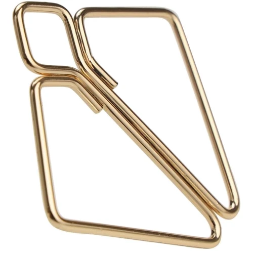 Зажимы для сосков с тяжелой подвеской LOCKINK Nipple Clamps with Heavy Pendant - Golden
