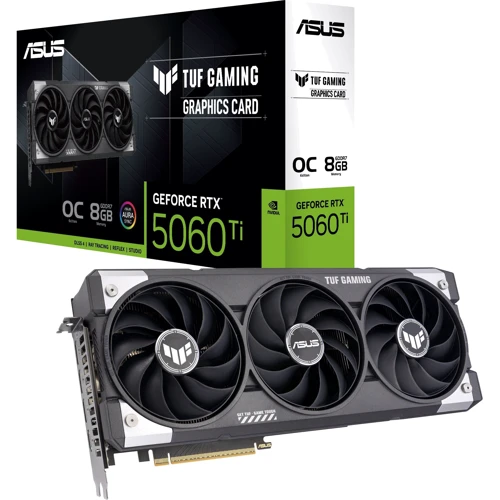 Видеокарта ASUS TUF Nvidia GeForce RTX 5060 TI OC GAMING 8GB GDDR7 (TUF-RTX5060TI-O8G-GAMING)