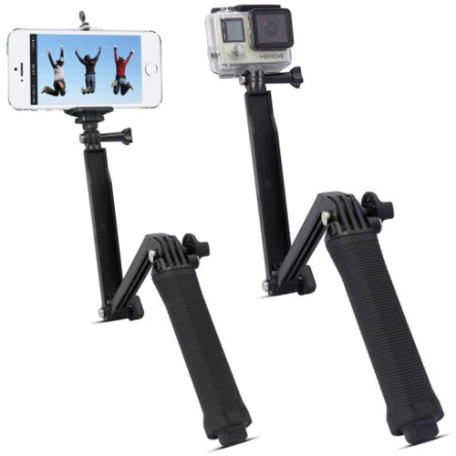 Монопод, штатив, держатель - 3-Way для Gopro, SJCAM, Xiaomi и других экшен камер (код XTGP217)