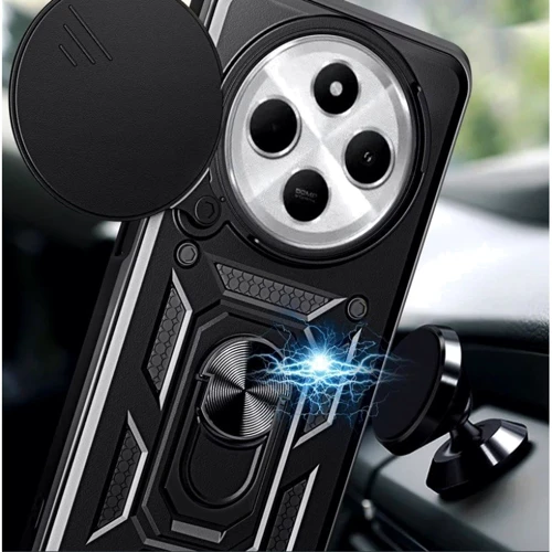 Чехол для телефонов Mobile Case Camshield Serge Ring Black for Xiaomi Redmi 14C / Poco C75: Цвет черный