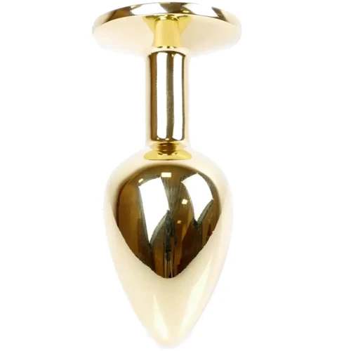 Анальная пробка с кристаллом BOSS of TOYS Boss Series - Jewellery Gold PLUG Black S, BS6400020