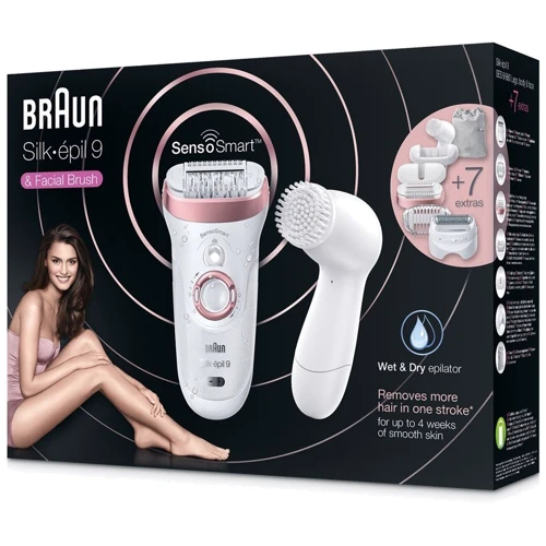 Эпилятор Braun Silk-epil 9 SensoSmart 9/880: Влажная эпиляция Есть