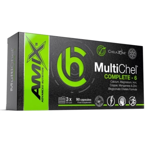 Amix ChelaZone MultiChel Complete 6 Bisglycinate Chelate 90 vegan caps / 30 servings: Форма випуску капсули