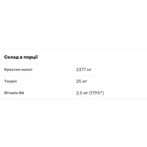 Креатин OstroVit Tri Creatine Malate 300 g / 120 servings / lemon: Пол Унисекс