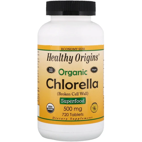 Healthy Origins, Organic Chlorella, 500 mg, 720 Tablets (Discontinued Item) (HO88428): Форма выпуска Таблетки