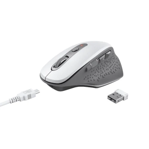 Мышь Trust Ozaa Rechargeable WL White(24035): Эргономика для правой руки