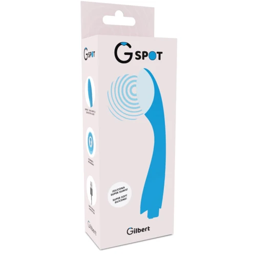 Вибратор для зоны G G-Spot GYLBERT (голубой)