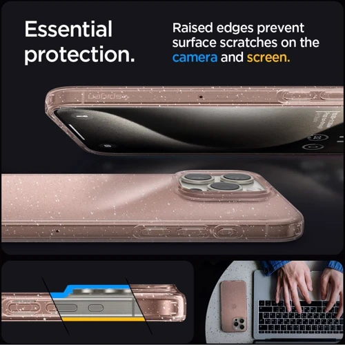 Чохол для iPhone Spigen Liquid Crystal Glitter Rose Quartz (ACS06702) для iPhone 15 Pro: Тип аксесуара чохол