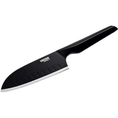 Нож VINZER Santoku Geometry Nero Line 12.7 см (89301): Лезвие Высокоуглеродистая сталь