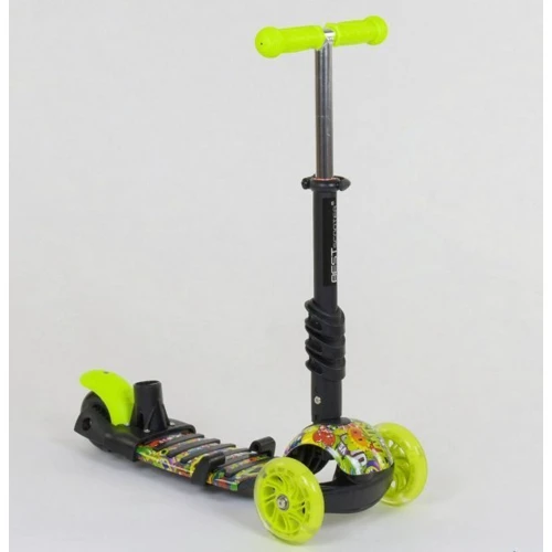 Самокат Best Scooter зелений (55945): Матеріал коліс поліуретан