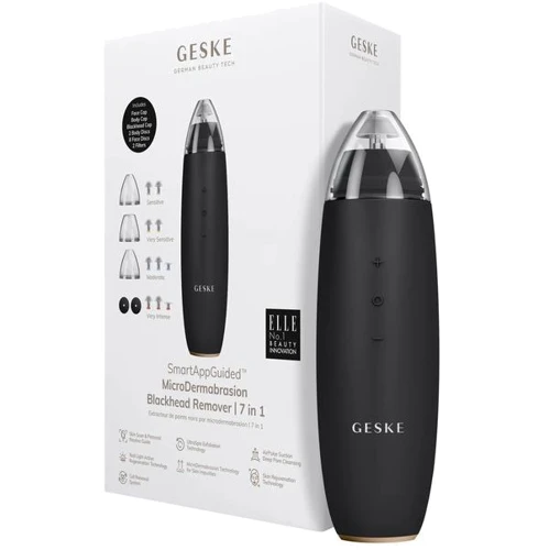 Микродермабразионное устройство для удаления черных точек GESKE MicroDermabrasion Blackhead Remover 7в1 gray