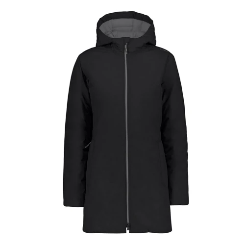 Куртка CMP Woman Parka Fix Hood 38Z1726-07UD 42 (34) черная демисезон с капюшоном