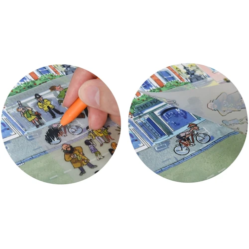 Набір перекладних наклейок Scribble Down з онлайн додатком Лондон, А4