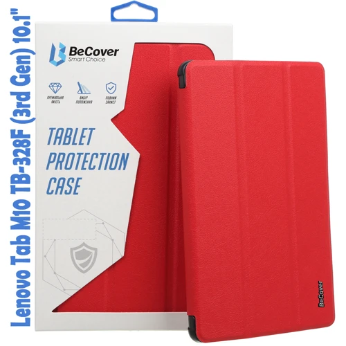 Аксессуар для планшетных ПК BeCover Smart Case Red for Lenovo Tab M10 TB328F (3rd Gen) 10.1" (708286): Цвет красный