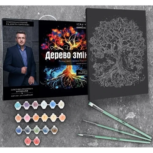 Картина за номерами Strateg Дерево змін проектна картина Сюжет № 1 40х50 см (AH1085) фото 5