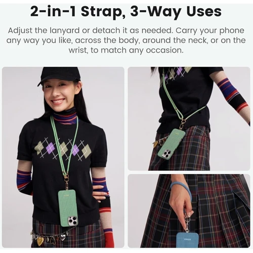 Ремінець для смартфона Pitaka 3 in 1 Phone Strap Black/Grey (MSB2401)