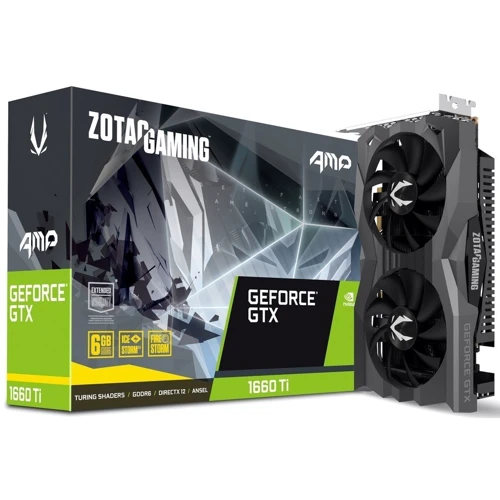Видеокарта Zotac GeForce GTX 1660 Ti Gaming AMP 6GB (ZT-T16610D-10M)