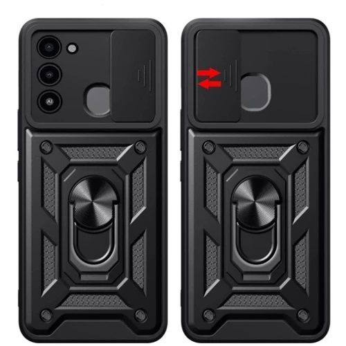 Чохол для телефона BeCover Military Black для Tecno Spark Go 2022 (KG5m) (710447): Тип накладка на заднюю часть
