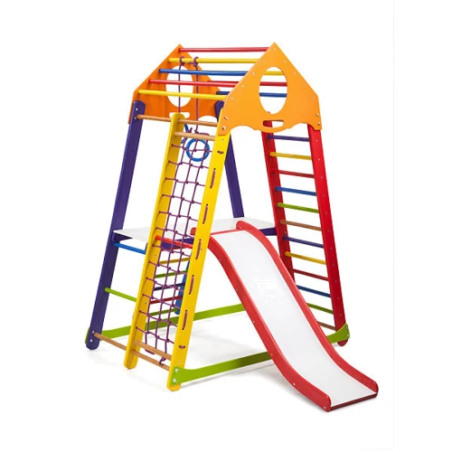 Детский спортивный комплекс SportBaby BambinoWood Color Plus 2: Тип гимнастические и спортивные комплексы