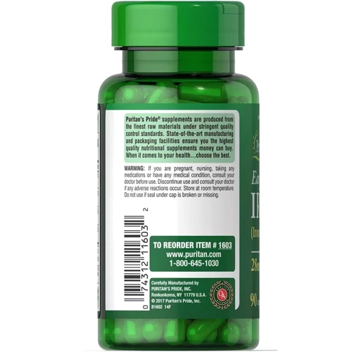 Puritan's Pride Easy Iron 28 mg (Iron Glycinate) 90 caps Легкое железо 28 мг (глицинат железа)