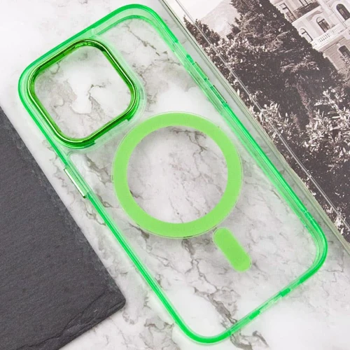 Чохол для iPhone Epik TPU Iris with MagSafe Light Green для iPhone 14 Pro Max: Тип чохла накладка на заднюю часть