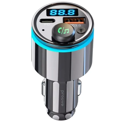 FM-трансмітер Proove FM Launcher Nexus 30W (PD+QC3.0) Type-C+USB black фото 2