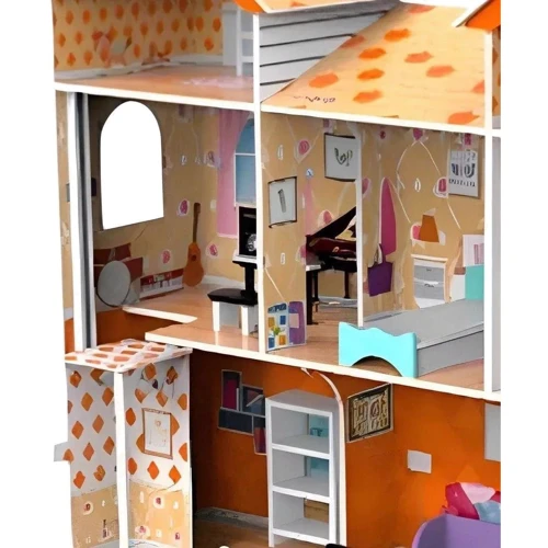 Деревянный кукольный домик (TX1283)