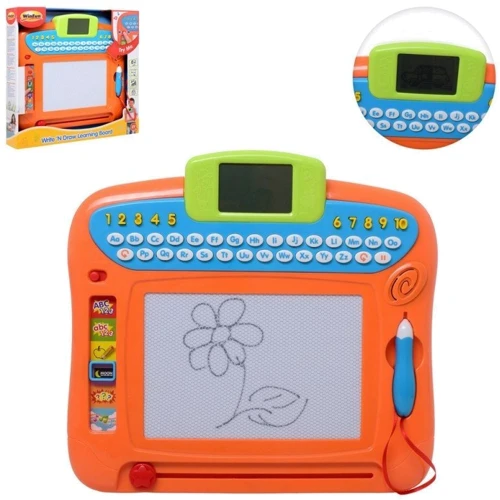 Доска магнитная для рисования WinFun с буквами и цифрами (англ) (2258-01)