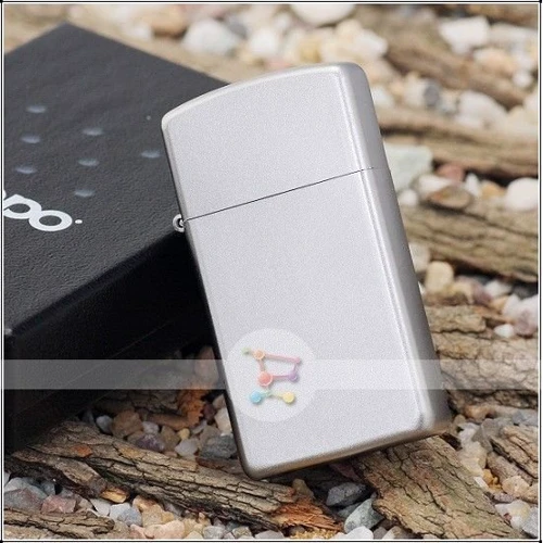 Зажигалка Zippo Satin Chrome узкая (1605) фото 5