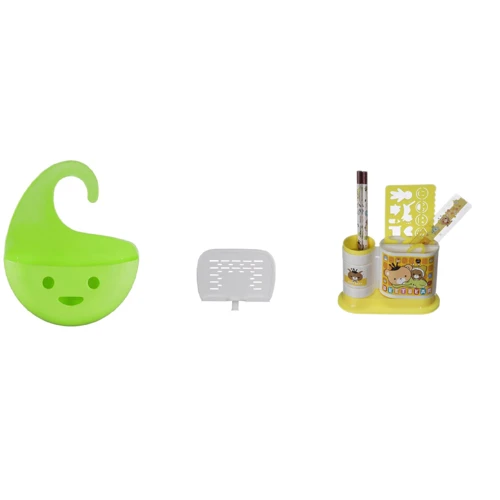 Подставка для книг Evo-PK01 White + Корзина для канцтоваров KP-01 GR + Настольный набор EVO-2403001 YE: Производитель Mealux+Evo-кids