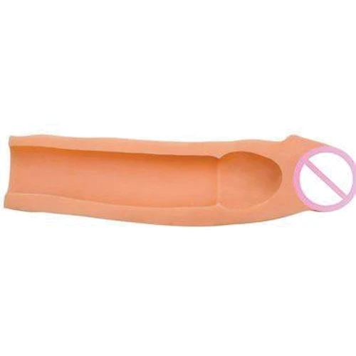 Насадка для увеличения члена Tommy Gunn Power Suction CyberSkin, 22,17x5,2 см