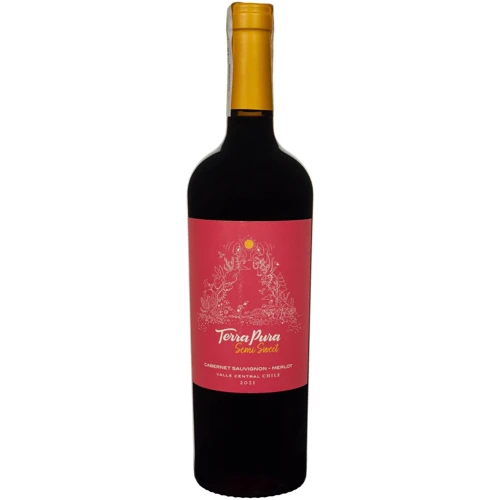 Вино Terra Pura Cabernet Sauvignon-Merlot червоне напівсолодке 0.75 л (FSH_7804677230141)