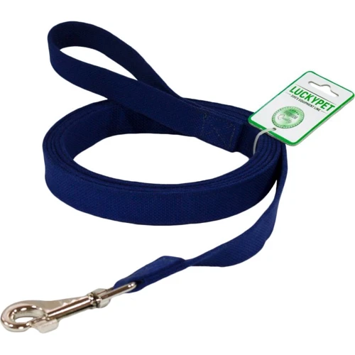 Поводок Lucky Pet брезентовый шитый синий 2.5/300 см (4820224214511)