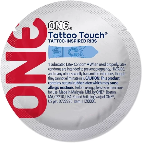 Набір презервативів ONE Tattoo Touch, 100 шт
