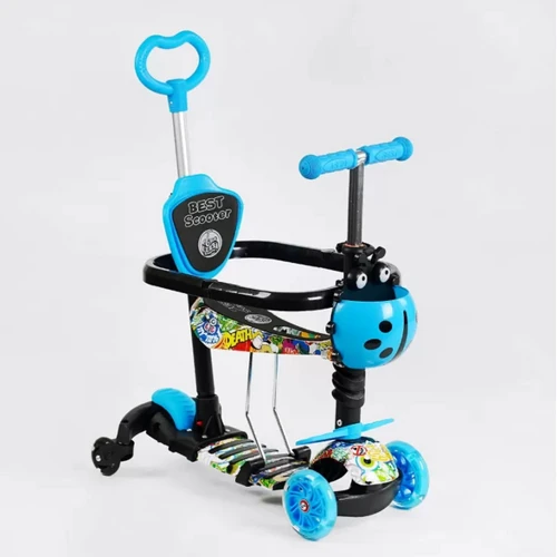 Детский самокат 5 в 1 Best Scooter LS-41805 Голубой