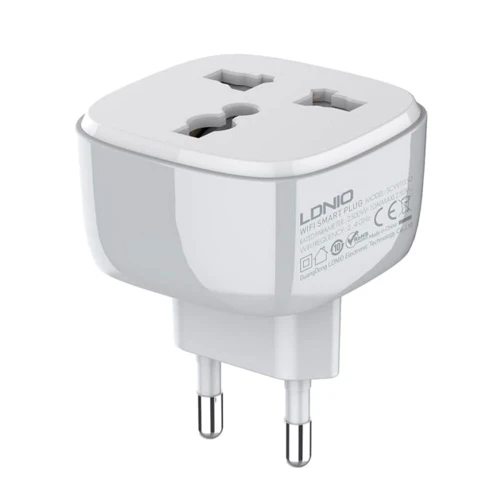 Сетевой фильтр LDNIO SCW1050 Wi-Fi (1x220V) White: Количество розеток, шт 1