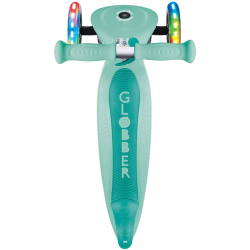 Самокат GLOBBER серии PRIMO FOLDABLE LIGHTS, мятный, 3 колеса с подсветкой 50 кг 3+ (432-206-3) фото 9