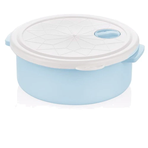 Емкость для хранения BAGER B White/Blue круглая 1.5 л (BG-419 B)
