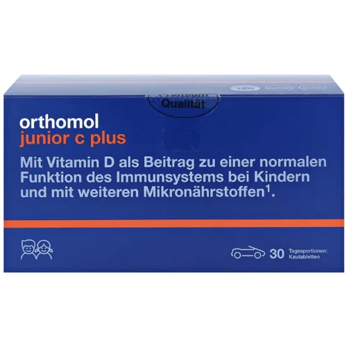 Orthomol Junior C Plus Вітаміни для дітей 30 днів 90 жувальних таблеток: Тип Комплексные