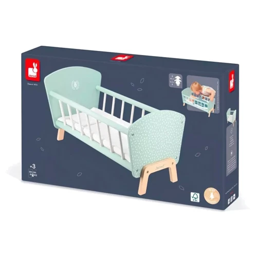 Ліжко Janod для ляльки м'ятне (J05902)