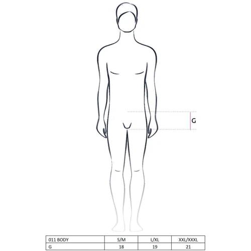 Эротическое боди Passion 011 BODY black L/XL