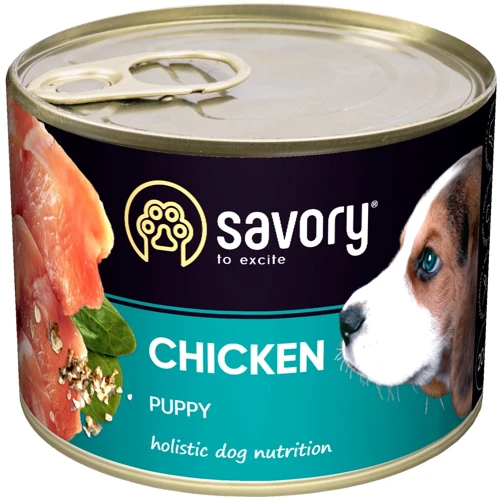 Влажный корм Savory для щенков с курицей 200 г (30549)