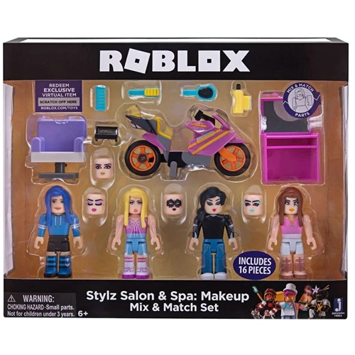 Ігрова колекційна фігурка Jazwares Roblox Mix & Match Set Stylz Salon: Makeup W2, набір 4 шт. (19863R): Серія Roblox