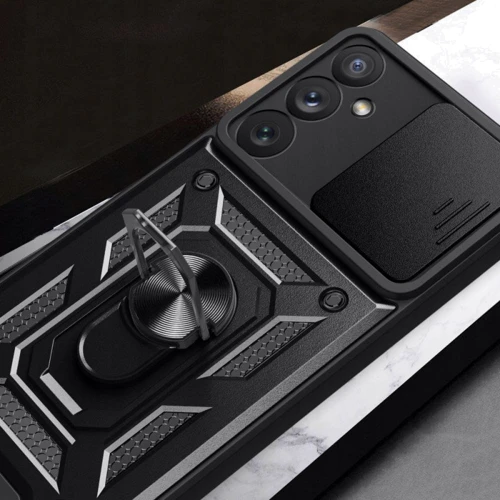 Чехол для телефонов Mobile Case Camshield Serge Ring Black for Samsung S916 Galaxy S23 Plus: Пленка в комплекте нет