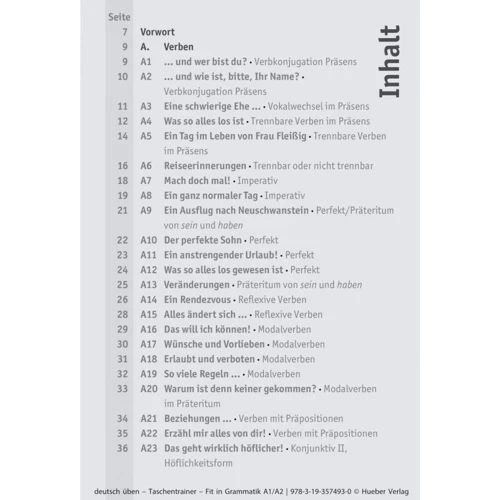 Deutsch üben Taschentrainer: Fit in Grammatik A1/A2: Производитель Hueber