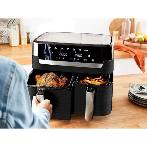 Фритюрница Tefal Dual Easy Fry EY9018: Тип устройства Аэрофритюрница (мультипечь)