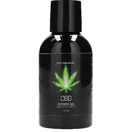 Набор для ванны и душа CBD Luxe Travel set - GREEN TEA & HEMP OIL (4 предмета)