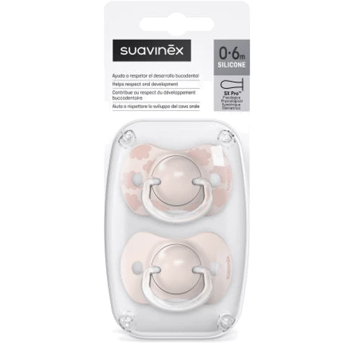 Пустышка физиологическая Suavinex "Dreams" 2 шт. 0-6 месяцев розовая (308271): Возраст до 6 месяцев