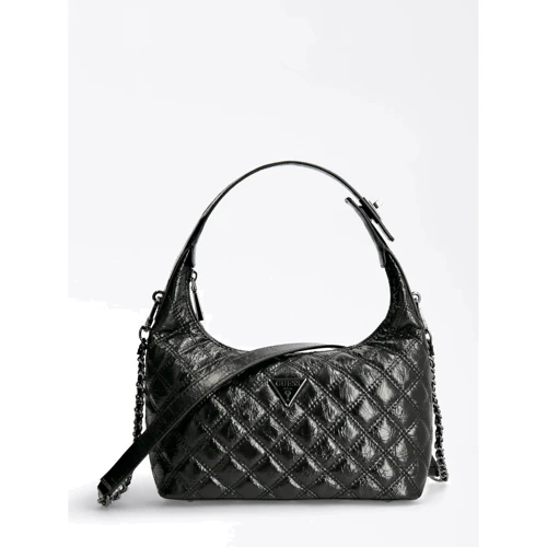 Женская сумка хобо Guess Cessily Hobo черная (HWKM7679020-BLA)