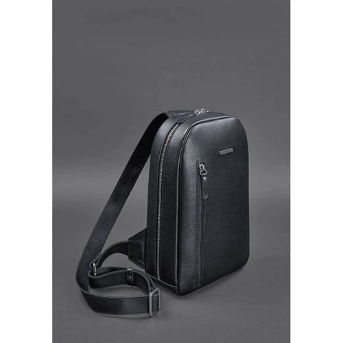 Чоловіча сумка-слінг BlankNote темно-синя (BN-BAG-42-navy-blue): Застібка Блискавка